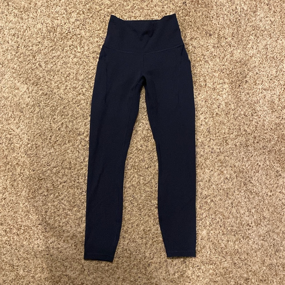 Lululemon Wunder Train Leggings, High-Rise Crop with Pockets, 23”